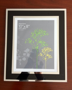 <strong>10x8</strong>" Glass <strong>Photo</strong> <strong>Frame</strong>, Black Glass Painting <strong>Photo</strong> <strong>Frame</strong>, Bevel Venetian Glass <strong>Photo</strong> <strong>Frame</strong> - Product Image 2