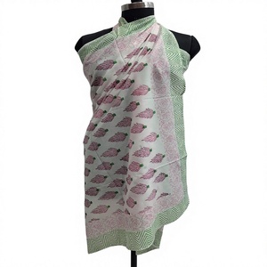 Traje de Baño para Mujer con Estampado Floral Sanganeri 100% Hecho a Mano con Técnica de Bloque, en Algodón Jaipuri, a un Precio Increíble - Product Image 1