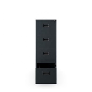 Armoire en fer à montage facile personnalisée, rangement vertical, quatre compartiments, meubles de bureau horizontaux volumineux, armoire à dossiers en acier métallique, 4 tiroirs - Product Image 3