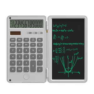 Custom OEM ODM 12 Digit Solar <strong>Calculator</strong> <strong>with</strong> LCD Writing Tablet Folding Dual Power <strong>Calculator</strong> for Office School Bulk Wholesale - Product Image 1