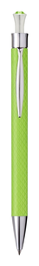 10 Slim <b>Retractable</b> Ballpoint <b>Pens</b> with Faceted Crystal Accents Chrome Trim & Diamond Scale Barrels - Custom Logo Gift Set - Product Image 2