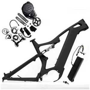 Kit de conversion de vélo électrique DIY : cadre en carbone Dengfu E55, <span class=keywords><strong>moteur</strong></span> <span class=keywords><strong>Bafang</strong></span> M630 1500W, batterie 48V 20Ah, <span class=keywords><strong>vitesse</strong></span> maximale 55 km/h - Product Image 1