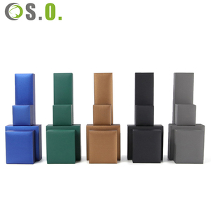 Caja de Joyería Cuadrada de Cartón con Cuero Sintético, Personalizable con Logotipo, para Anillos de Boda, Pendientes y Otros Joyas - Product Image 6