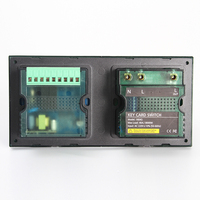 Interrupteur tactile intelligent MF Card DND à double connexion en verre trempé noir de conception d'usine la plus récente