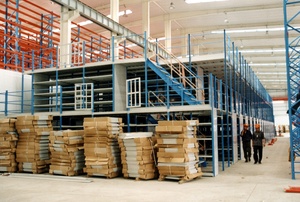 Fabricante de estanterías de servicio pesado Plataforma de metal Piso Industrias ajustables Estante de almacenamiento de entresuelo de acero Sistema de estanterías de almacén - Product Image 4