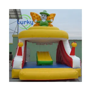 Popular comercial inflable Casa de rebote Combo Slide inflable Elfin Bouncer para la venta