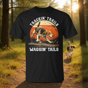 T-shirt de chasse au beagle pour les dresseurs de chiens, idéal pour les traques sur sentiers, pour les amoureux des chiens, idée cadeau parfaite - Product Image 3