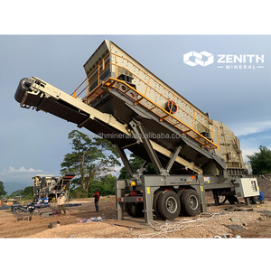 Installation mobile de concassage et de criblage sur roues |   Concasseur de roche portable pour le recyclage de la construction |   Zénith - Product Image 1