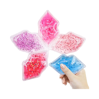 Compresse chaude et froide personnalisable avec logo, en forme de lèvres, en gel réfrigérant