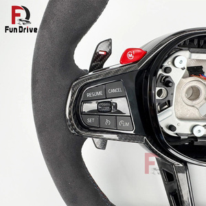Volante de fibra de carbono y cuero sintético personalizado para BMW Serie G CS X3 G01 X5 G05 X6 G06 Z4 G29 <span class=keywords><strong>I4</strong></span> G26 M2 G87 M3 G80 M4 G82 <span class=keywords><strong>M5</strong></span> G90 - Product Image 3