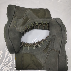 Bottes de combat en daim vert foncé TSB21-4 DMS, bottes de désert vertes, bottes de combat grises en cuir de vachette - Product Image 3