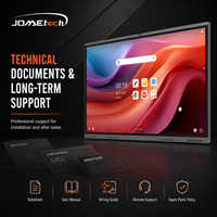 Pizarra Interactiva Inteligente JOMEtech de 75 Pulgadas con Pantalla Táctil de 40 Puntos, Cámara de 48MP y Relación de Aspecto 16:9 para Uso Escolar y Empresarial