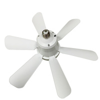 2024 nouveau E26/E27 6 lame télécommande ventilateur lampe avec lumières LED ventilateurs de plafond silencieux pour chambre salon intérieur bureau utilisation
