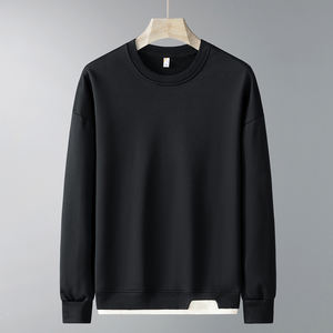 Logo personnalisé pull lourd hommes automne 2025 nouvelle jeunesse épaule ample col rond coréen à manches longues confortable décontracté - Product Image 3