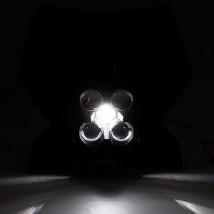 Phare LED pour moto tout-terrain Enduro avec <span class=keywords><strong>abat</strong></span>-<span class=keywords><strong>jour</strong></span> noir pour KTM EXC-F XC-W XCF-W Six Days CHAMPION EDITION 2024-2025 Phare LED - Product Image 6