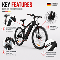 Vélo électrique Pedelec 250W en stock UE, livraison rapide gratuite en Europe, vélo électrique de montagne et de ville pour adultes, homologué, 36V OEM