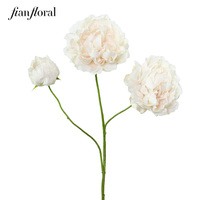 FONG IAN Fleur de pivoine artificielle à 3 têtes, vente chaude en usine, faible MOQ, décoration murale pour la remise des diplômes, la fête des mères, Pâques