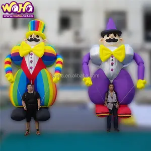 Marionnette de Costume de dessin animé de Clown gonflable personnalisée pour le défilé de carnaval