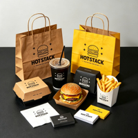 Boîtes d'emballage alimentaire biodégradables en papier Biryan de 12 pouces, personnalisées, imprimées, en forme de pyramide, pour frites, tranches de pizza et livraison de pâte à pizza