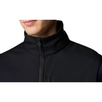 Gilet de travail softshell avec logo personnalisé, gilet coupe-vent doublé polaire pour uniforme du personnel de montagne