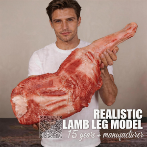Maquette de jambe <span class=keywords><strong>d</strong></span>'agneau artificielle de qualité supérieure idéale pour les boucheries Delis et le matériel de marketing culinaire - Product Image 1