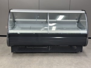 Vitrina Refrigerada Curva para Carnes, Mostrador de Exhibición para Delicatessen, Refrigerador Comercial para <span class=keywords><strong>Carnicería</strong></span> - Product Image 5