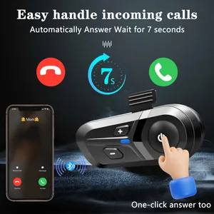 Cvc Waterdichte Draadloze Bluetooth Intercom Hd Call Motorhelm Hoofdtelefoon