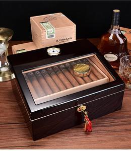 Humidor de Cigarros de Madera, Gabinete Expositor Extra Grande, Mueble para Almacenar Cigarros, Caja para Tabaco con Higrómetro - Product Image 3