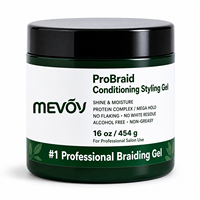 Gel Coiffant Professionnel OEM à Marque Blanche, Complexe Protéiné, Fixation Ultra Forte, Sans Résidus Blancs, Sans Écaillage, Pour Tresses et Coiffures