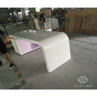 Table d'ordinateur de bureau de 15 cm, incurvée, style bohème
