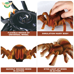Hồng ngoại điều khiển từ xa spider thực tế không dây rc prank đồ chơi di chuyển spider pet đồ chơi trò đùa cho trẻ em halloween quà tặng - Product Image 2