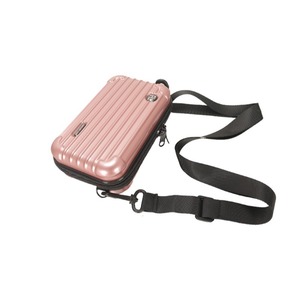 Mini Makeup <b>Case</b> 7 Inch Aluminum Alloy ABS PC Portable Solid Color Cosmetic Storage Bag <b>Small</b> Size Square Design - Product Image 4