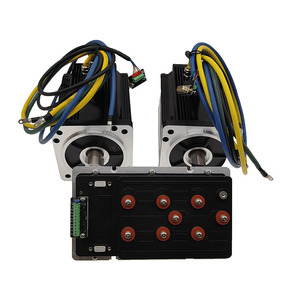 Moteur servo sans balais 48V 3KW 3000 tr/min avec encodeur incrémental et driver double canal prenant en charge le CAN pour bateaux et ventilateurs - Product Image 1