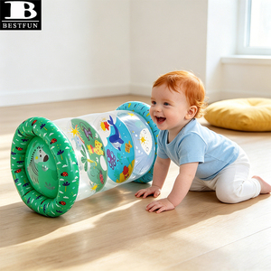 Rodillo Inflable para Tummy Time, Ecológico, de PVC, Juguete para Bebés para Desarrollo Temprano, Práctica de Gateo - Product Image 5