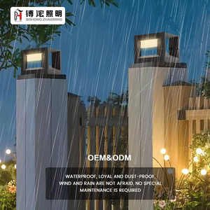 Lampade a Colonna <span class=keywords><strong>LED</strong></span> Solari da Esterno Moderne e Minimaliste, Luci Decorative per Giardino e Balcone con Alimentazione Elettrica - Product Image 3