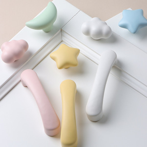 컬러풀 구름 손잡이 단일 구멍 어린이 옷장 캐비닛 문 또는 주방/침실용 서랍 손잡이 - Product Image 2