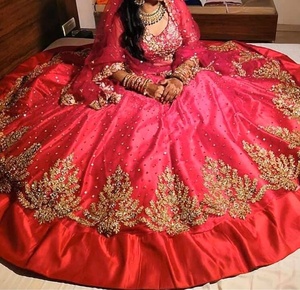 Party-Wear Indian/Pakistani embroidery work on Beautiful <b>Top</b> & Lehenga dress for party/Wedding wear -2020 - Product Image 2