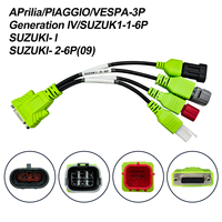 Cables de Conexión para Motocicletas JDIAG MOTO-09 para Diagnóstico de Motocicletas de Generación IV/SUZUKI/Aprilia/PIAGGIO/VESPA