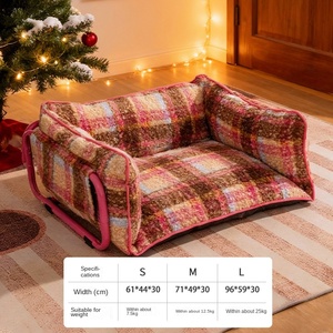 Nid de canapé en peluche <span class=keywords><strong>pour</strong></span> animaux de compagnie ASTON, <span class=keywords><strong>pour</strong></span> l'hiver, Noël, les <span class=keywords><strong>vacances</strong></span>, petit et moyen <span class=keywords><strong>chien</strong></span>, amovible, lavable, installation facile, lit <span class=keywords><strong>pour</strong></span> animaux de compagnie - Product Image 6