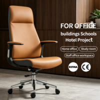 Chaise de bureau de luxe pour dirigeant, dossier haut, chaise de direction réglable en hauteur, pivotante, pour directeur de bureau, mobilier personnalisable