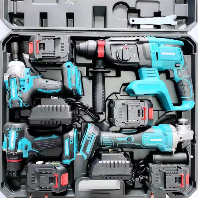 Best Discount Certificated Quality MKT Cordless Combo Power Tools 5 Kits Set 20V/21V Lithium Battery Hard Case Professional Use