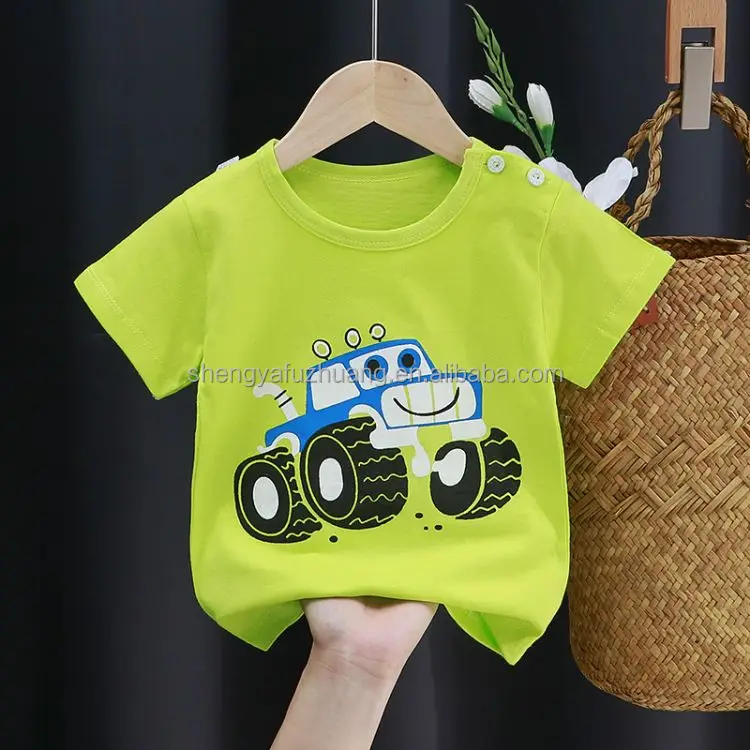 New arrival stylish children clothes t shirt wholesale 100% cotton custom print t shirt For children baby boys & girls tshirts