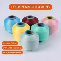 Prix d'usine SCY 3075 Fil recouvert de spandex, polyester DTY haute élasticité pour chaussettes et tricot