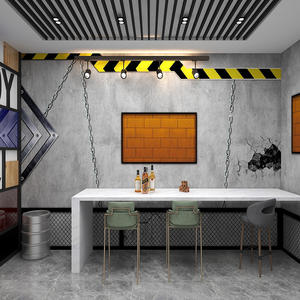 Papier peint de style industriel Script Killer Horror Prison Theme Escape Room Corridor Mural <span class=keywords><strong>Cordon</strong></span> Papier peint de ciment - Product Image 1