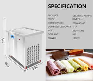 Thiết Bị Làm Đá Chiên Tức Thì Để Bàn Nhỏ Máy Cuộn Maquina De Helado A La Planchaam Dụng Cụ Làm Kem Vuông Lạnh Cho Xe Tải - Product Image 6