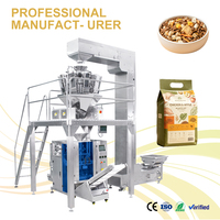 Machine de remplissage et de scellage verticale pour aliments granulés, poulet et aliments pour chiens, avec peseuse multi-têtes automatique
