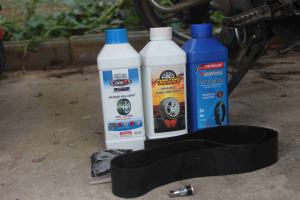 RACING PRINCE 1000ml Cairan Penambal Ban Otomatis Tahan Air Putih, Perekat Perbaikan Velg Ban, Perlengkapan Sepeda Motor - Product Image 3