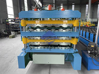 Machine de formage de tôles de toiture en métal ondulé à trois couches, machine de fabrication de tôles de toiture IBR