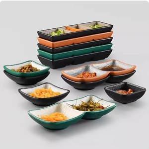 Bols <span class=keywords><strong>à</strong></span> tremper en mélamine pour sauce soja sushi <span class=keywords><strong>à</strong></span> deux compartiments Plateaux de fête <span class=keywords><strong>à</strong></span> deux compartiments <span class=keywords><strong>Assiettes</strong></span> <span class=keywords><strong>à</strong></span> <span class=keywords><strong>fondue</strong></span> divisées pour la cuisine du restaurant - Product Image 3