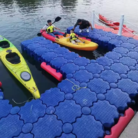 Ponton de passerelle modulaire en cube PE du fabricant, plate-forme flottante en HDPE, quai de jet-ski pour bateau avec accessoires